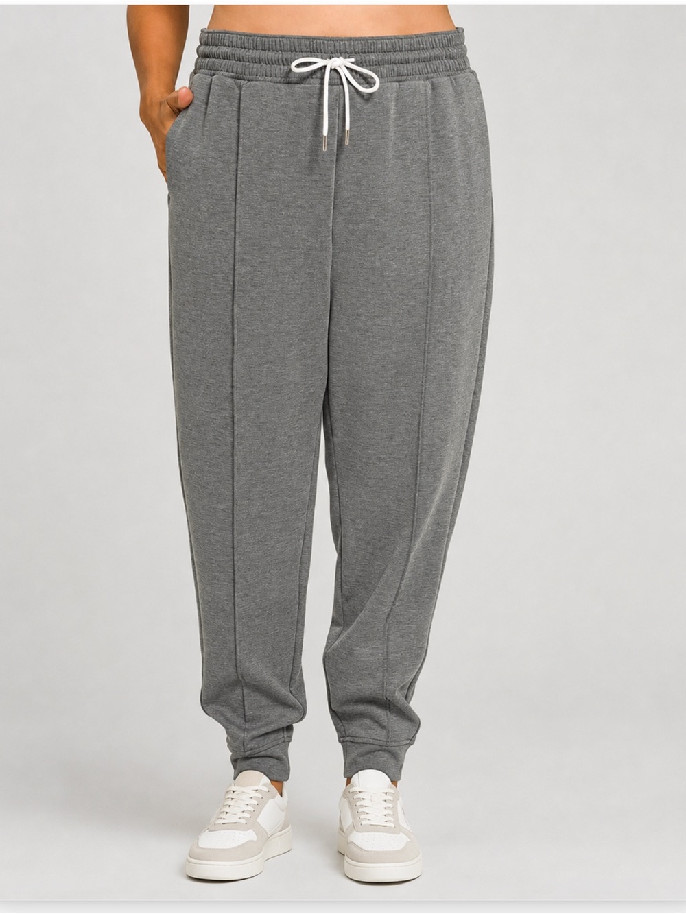 Zenana Joggers CHARCOAL Scuba Jogger Pants with Pockets